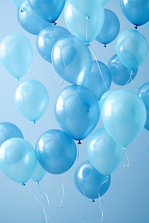 彩色气球高清生日聚会模型
