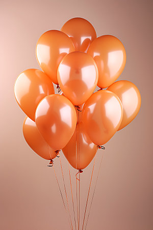 彩色气球庆典生日聚会模型