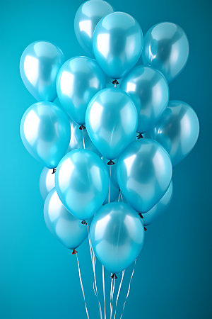 彩色气球生日聚会可爱模型