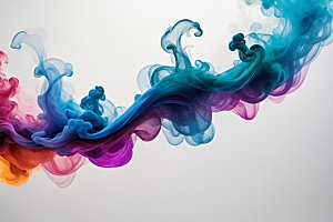 彩色烟雾艺术感质感背景图