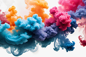 彩色烟雾艺术感质感背景图