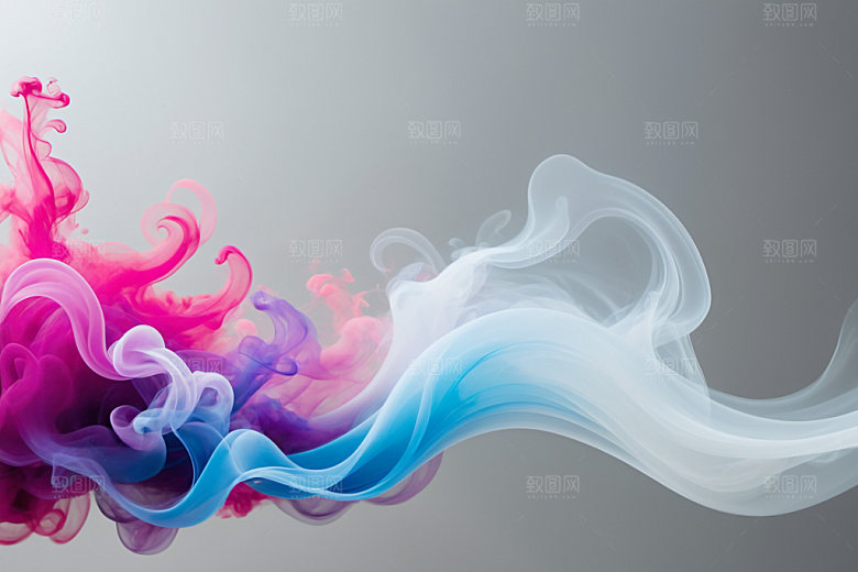 彩色烟雾炫彩高清背景图
