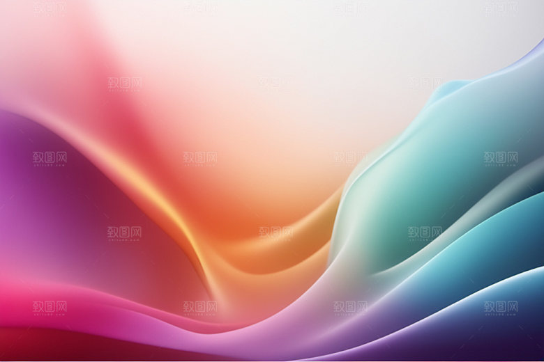 彩色烟雾立体质感背景图