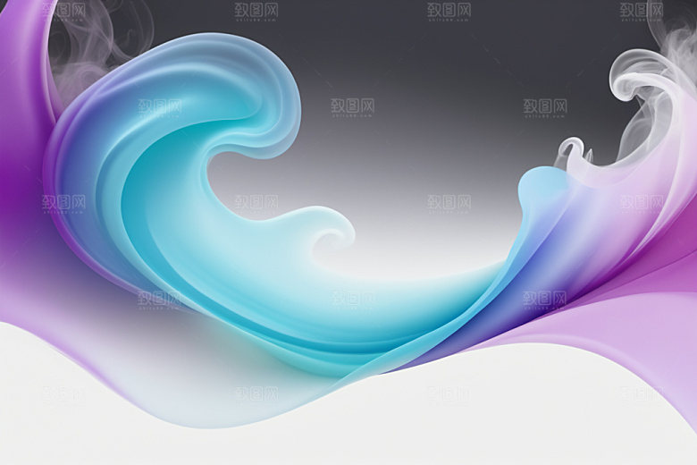 彩色烟雾艺术感质感背景图
