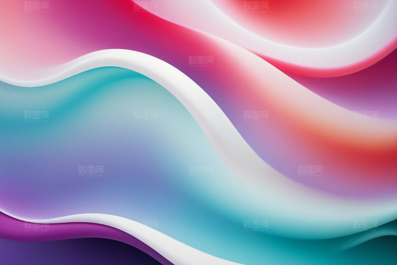 彩色烟雾漂浮质感背景图