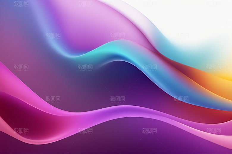 彩色烟雾艺术感高清背景图