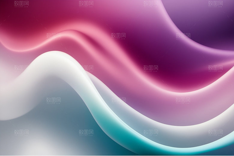 彩色烟雾抽象立体背景图