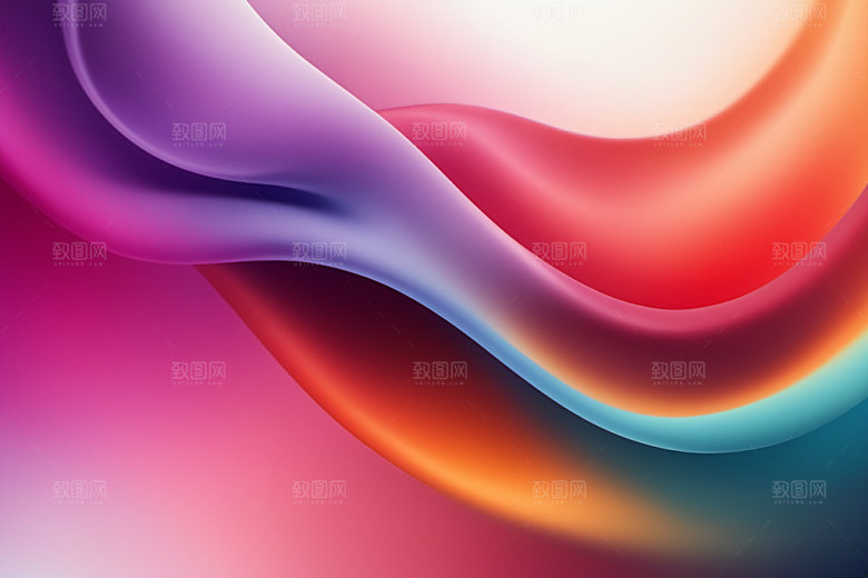 彩色烟雾艺术感高清背景图