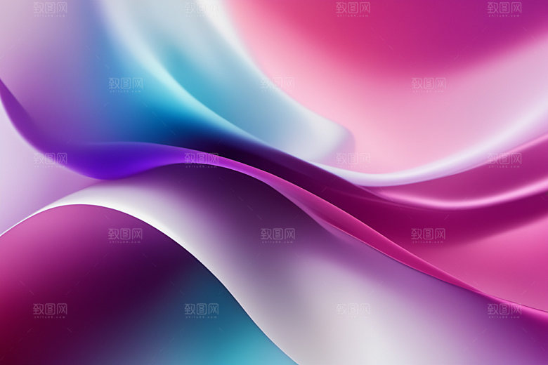 彩色烟雾艺术感漂浮背景图