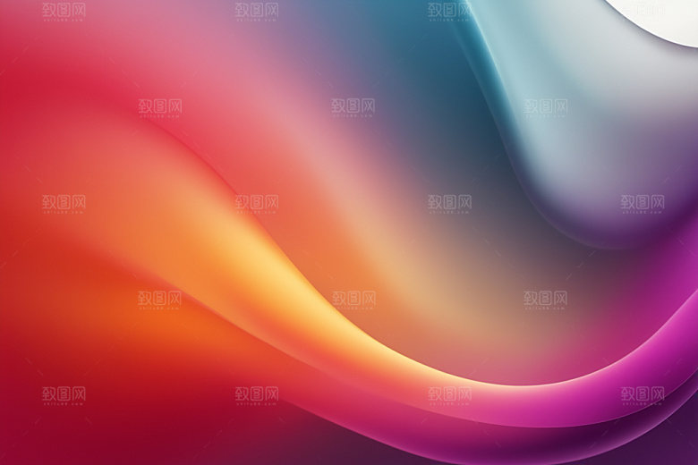 彩色烟雾漂浮艺术感背景图