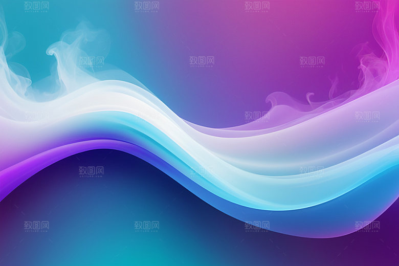 彩色烟雾炫彩艺术感背景图