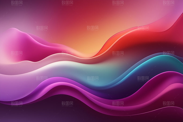 彩色烟雾艺术感质感背景图