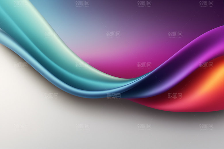 彩色烟雾高清炫彩背景图