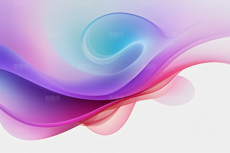 彩色烟雾高清炫彩背景图
