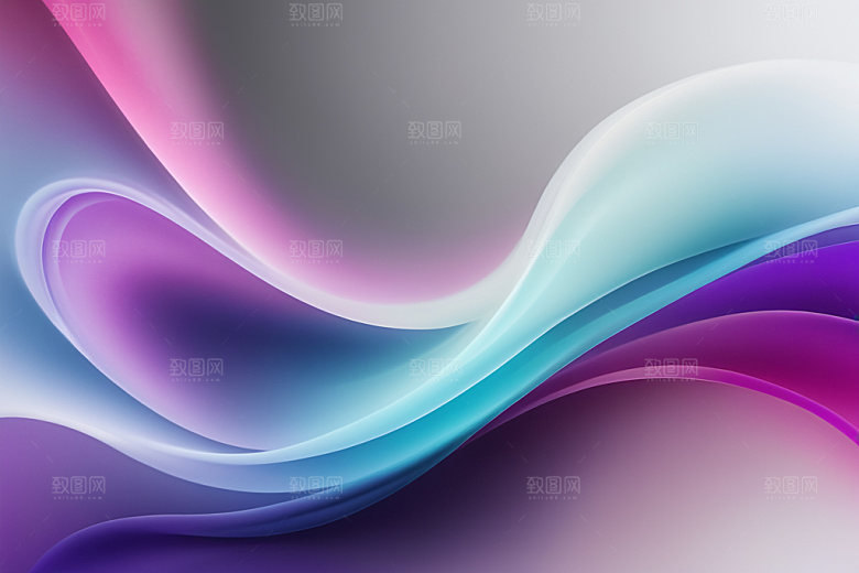 彩色烟雾艺术感立体背景图