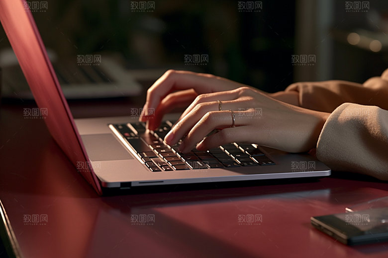 操控键盘商务高清摄影图