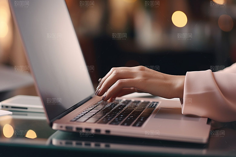 操控键盘高清场景摄影图