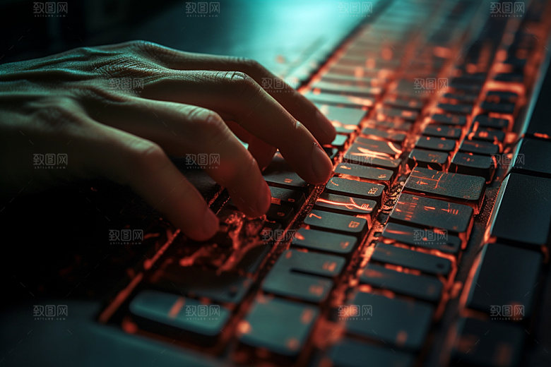 操控键盘高清办公摄影图