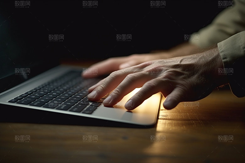 操控键盘高清工作摄影图