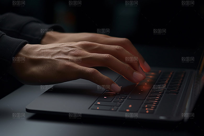 操控键盘办公高清摄影图