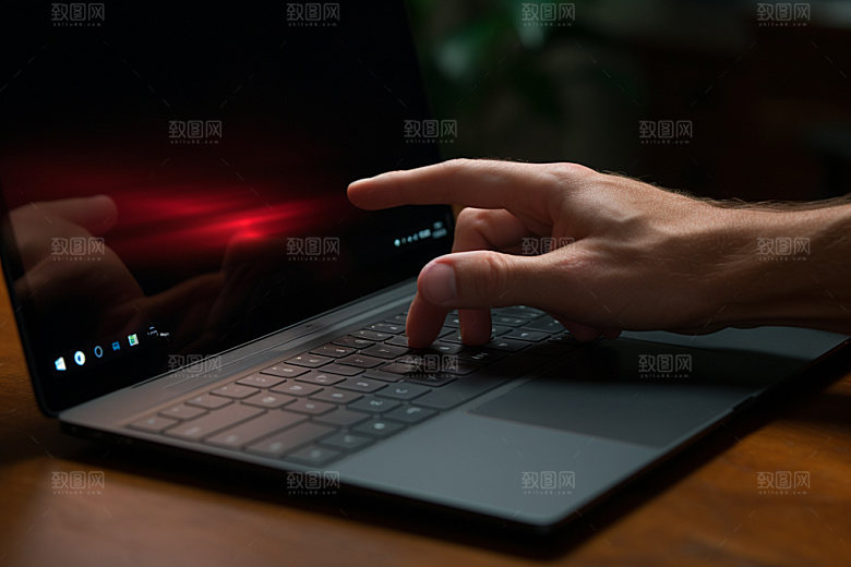 操控键盘办公商务摄影图