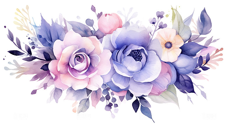 梦幻花卉艺术幻想CG插画