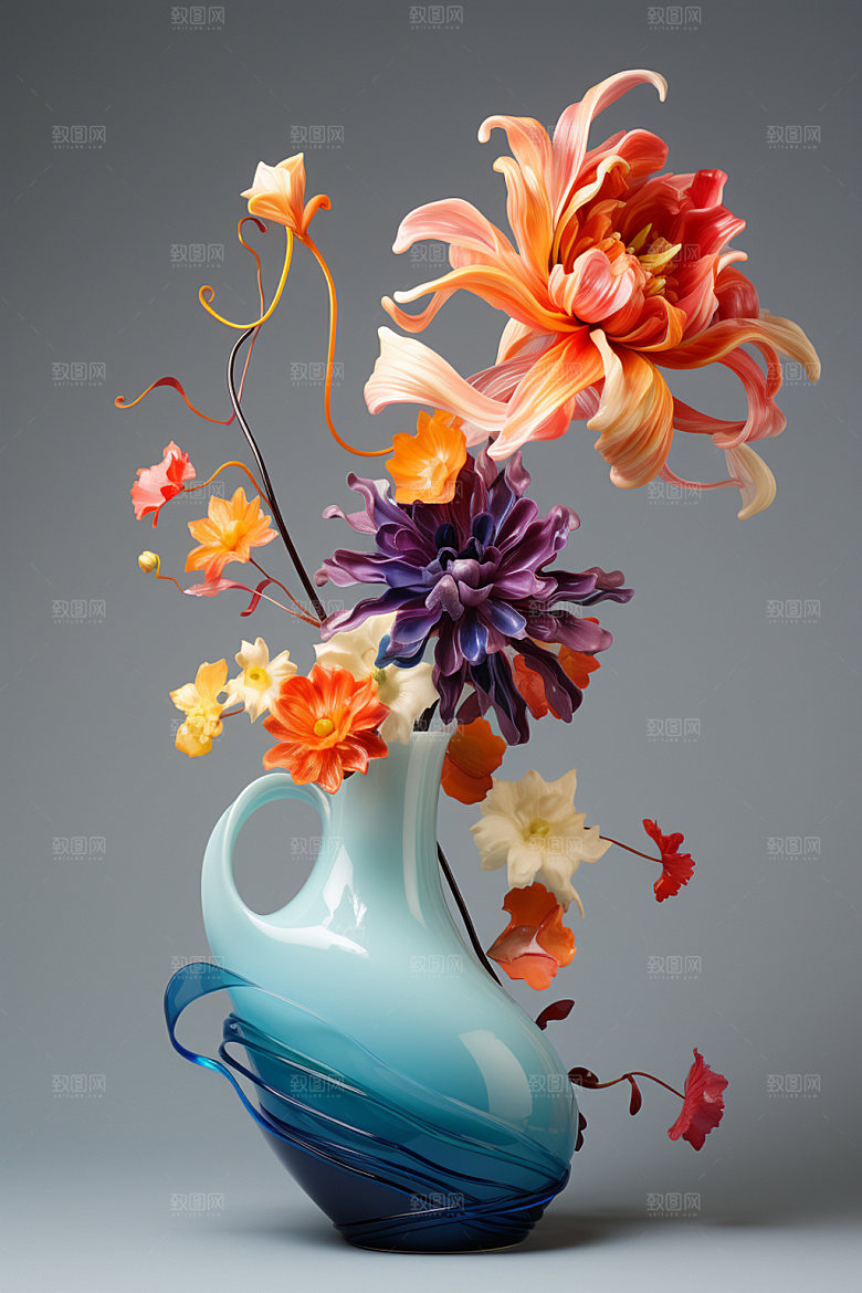 插花家居花艺模型
