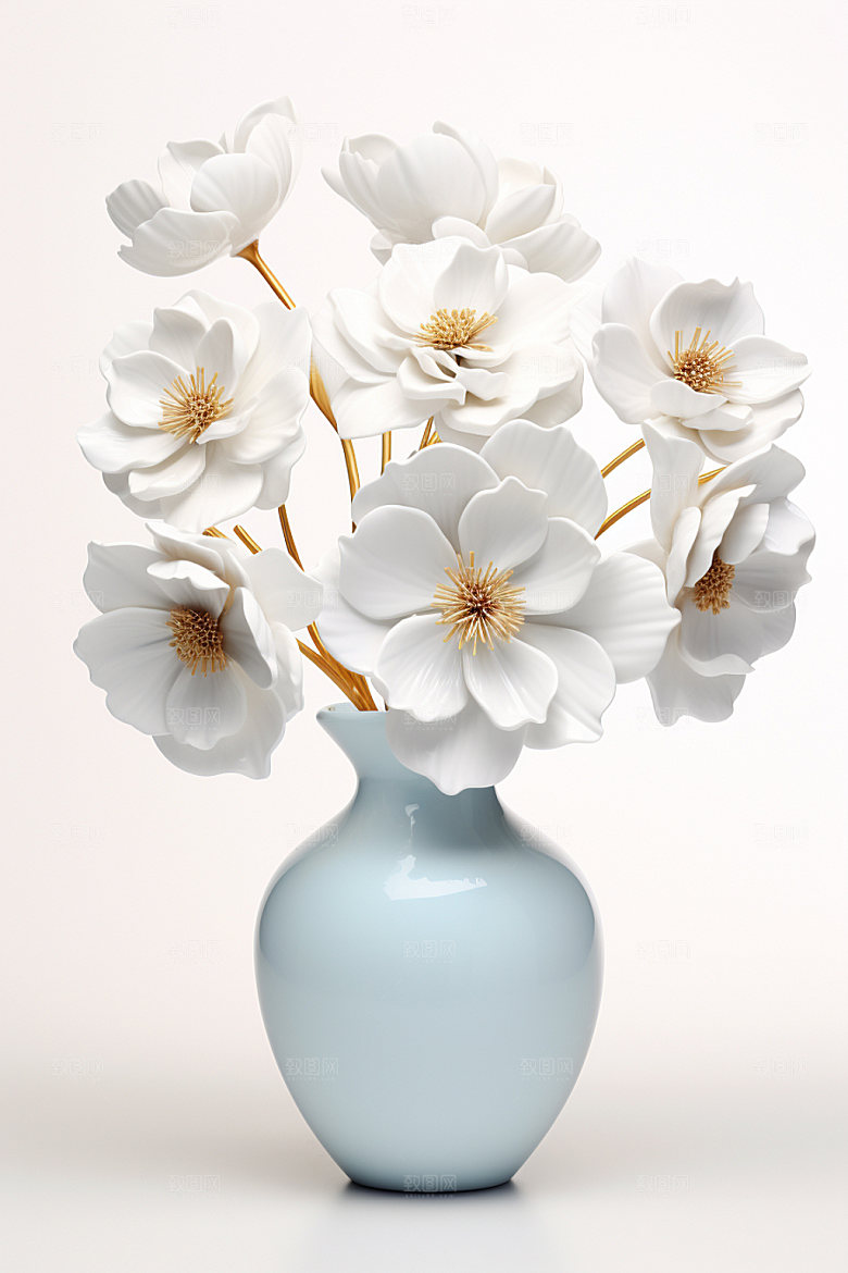 插花家居花瓶模型