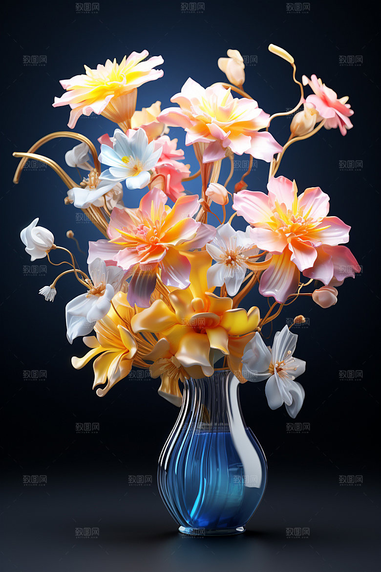 插花花艺3D模型