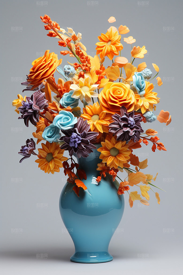插花家居花瓶模型