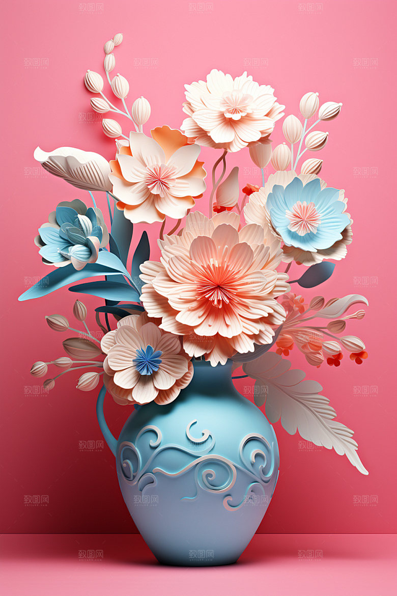 插花装饰3D模型