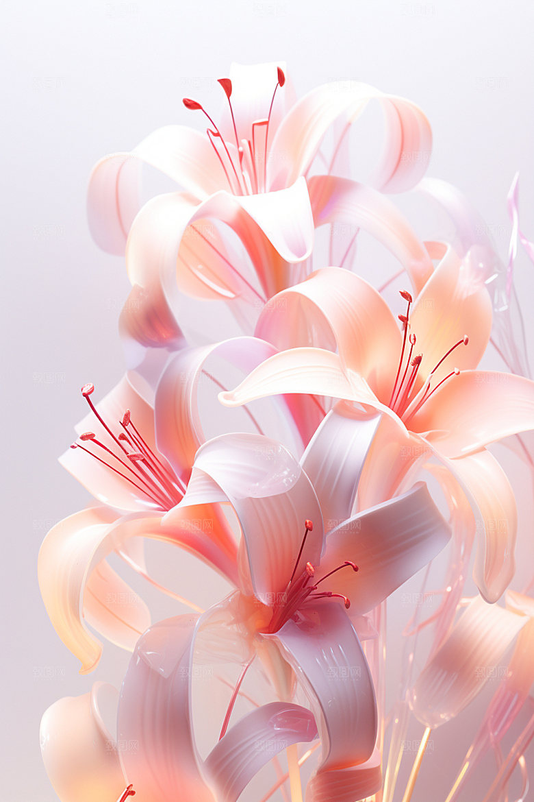 插花3D唯美模型