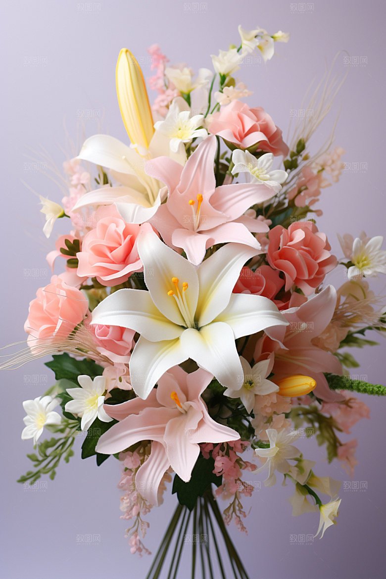 插花花艺家居模型