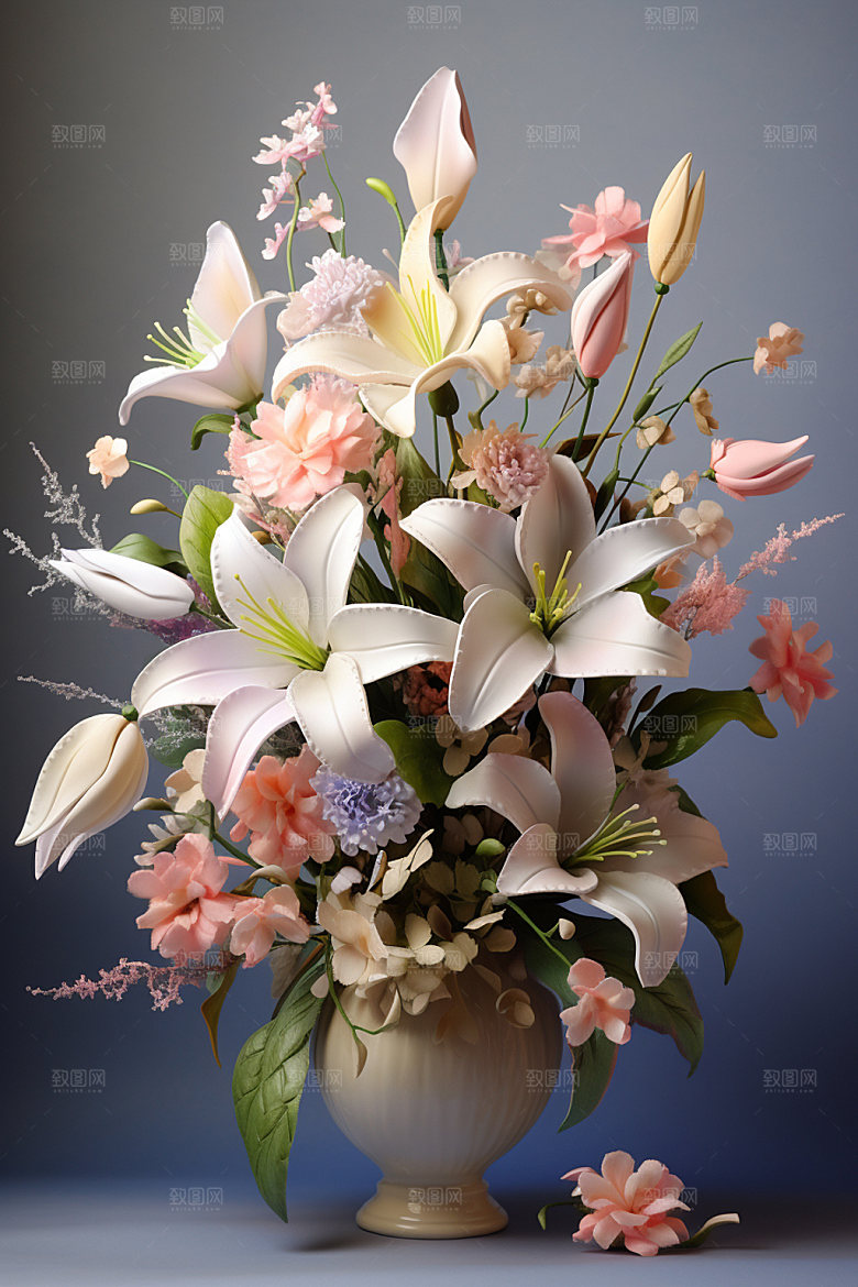插花立体3D模型