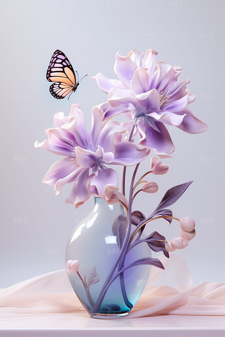 插花艺术花艺模型