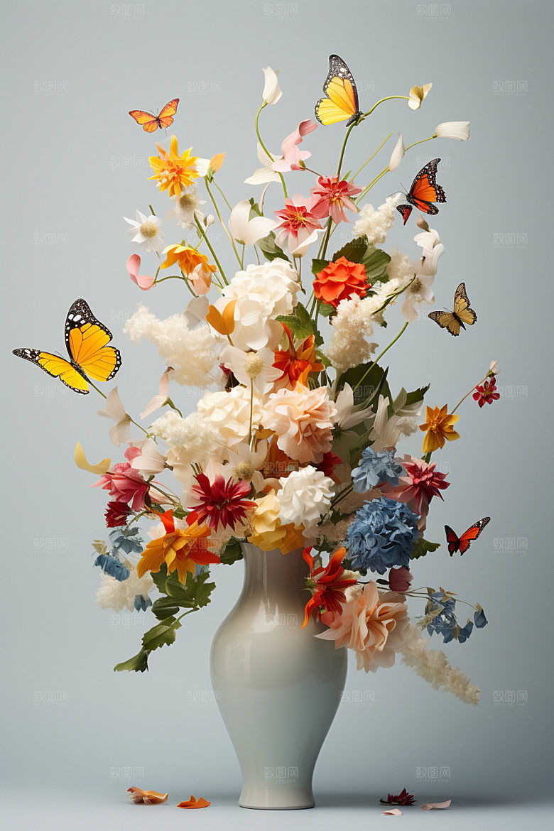 插花3D立体模型