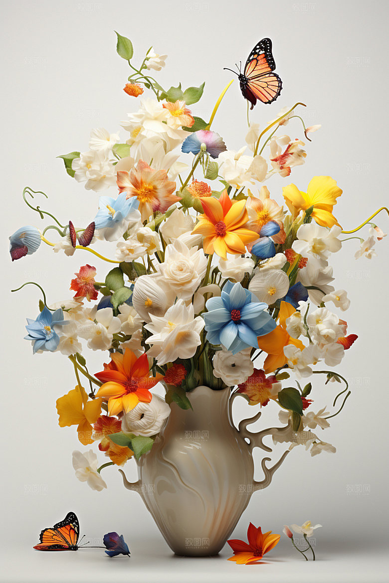 插花装饰3D模型
