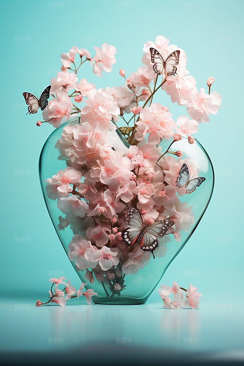 插花家居立体模型