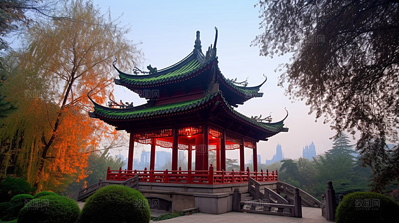长沙旅游景色摄影图