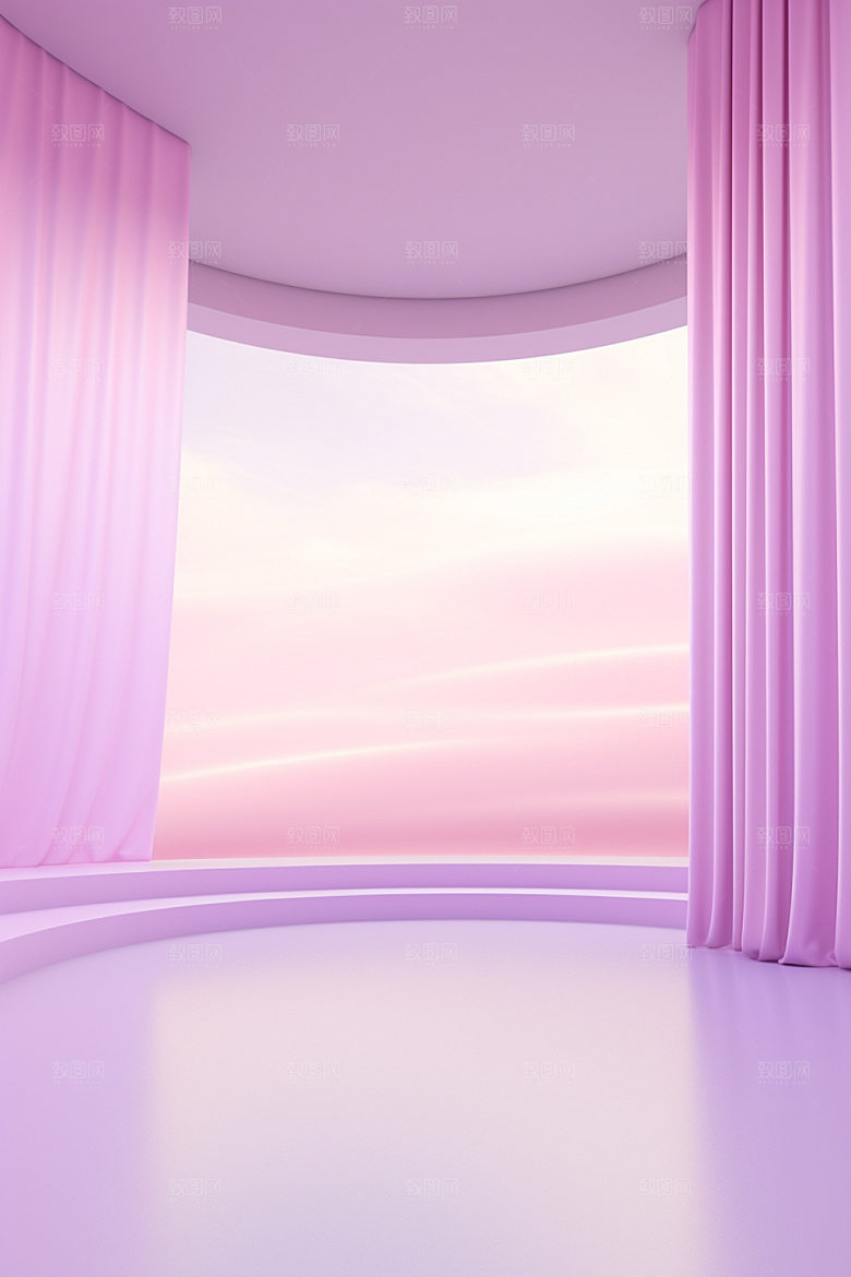 电商促销清新C4D模型素材