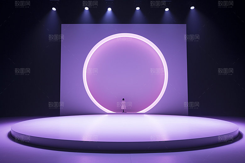 电商促销主题场景背景模型素材