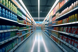 超市货架生活日常生活购物摄影图