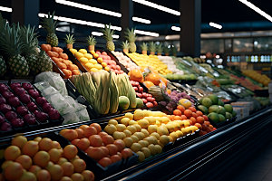 超市货架百货货柜摄影图