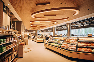 超市货架生活日常货柜摄影图