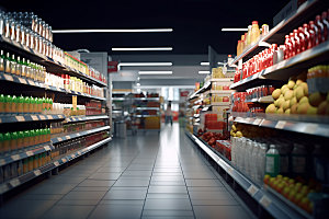 超市货架百货货柜摄影图