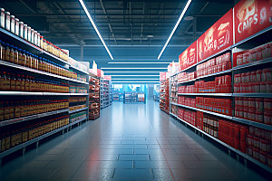超市货架生活日常商超摄影图