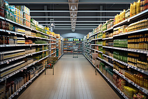 超市货架生活购物货柜摄影图