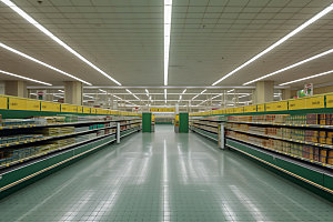 超市货架货柜百货摄影图