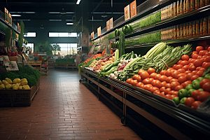 超市货架生活日常货柜摄影图