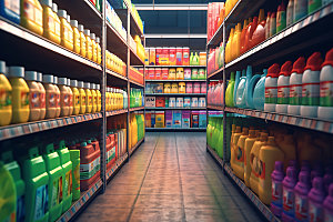 超市货架生活购物商超摄影图